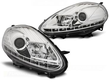 Scheinwerfer DRL LED Tagfahrlicht für Fiat Punto Evo Bj. 09-12 Chrom